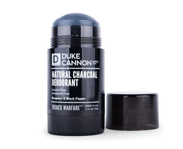 Trench Warfare Natural Charcoal Deodorant (Bergamot & Black Pepper)