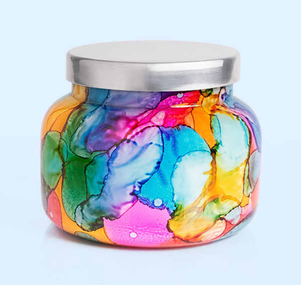 Volcano Rainbow Watercolor Signature Jar Candle
