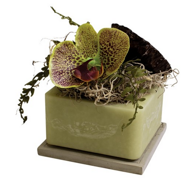 Lotus Blossom and Orchid Wax Pottery Geo