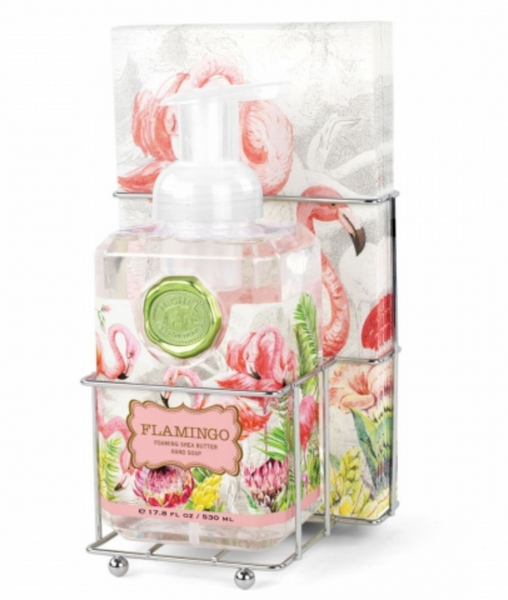 Flamingo Foaming Hand Soap Napkin Set