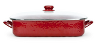 Solid Red Roasting Pan