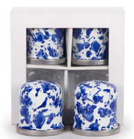 Cobalt Swirl Salt & Pepper