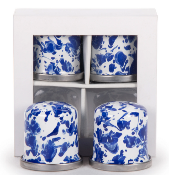 Cobalt Swirl Salt & Pepper