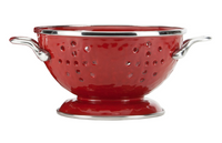 Solid Red Petite Colander