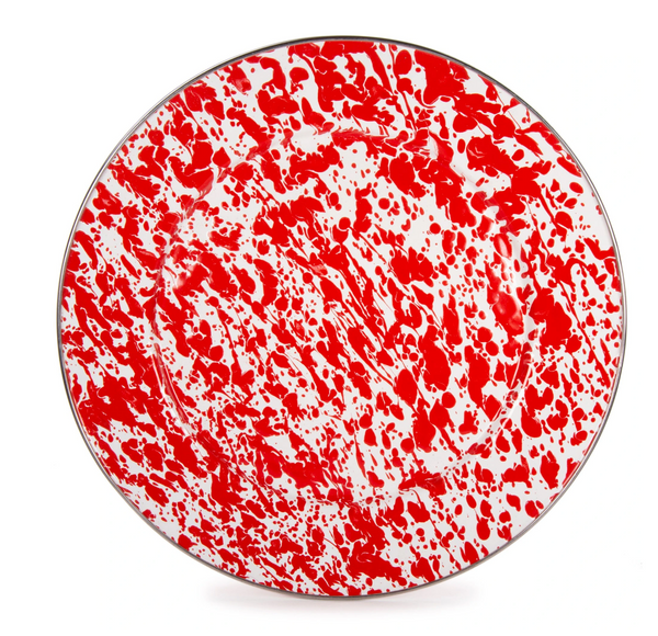 Red Swirl Charger