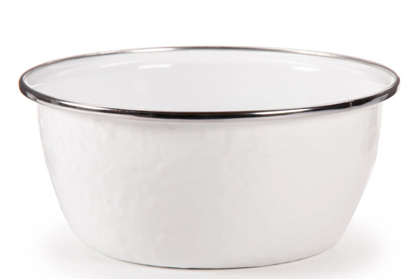 Solid White Salad Bowl