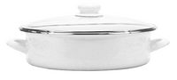 Solid White Large Saute Pan