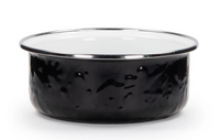 Solid Black Soup Bowl