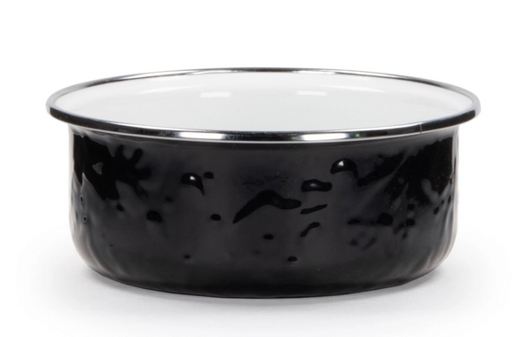 Solid Black Soup Bowl