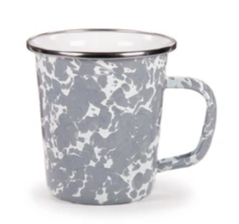 Grey Swirl Latte Mug