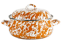 Orange Swirl Dutch Oven