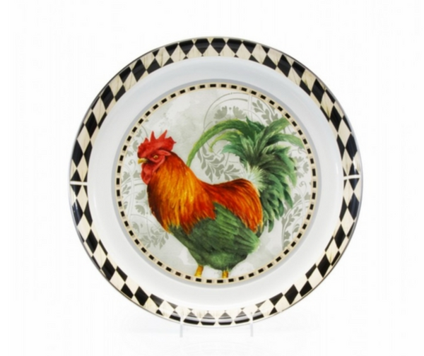 Rooster Royale Medium Serving Tray