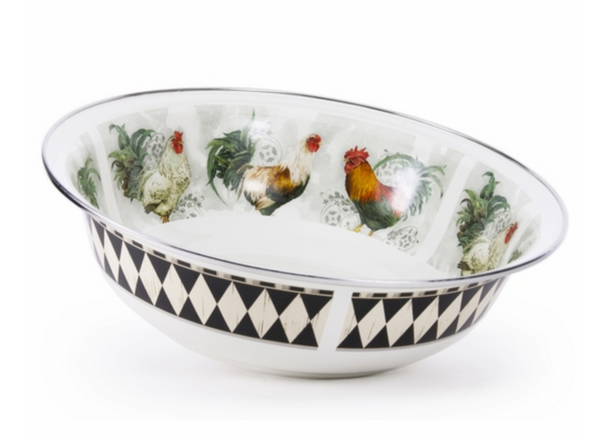 Rooster Royale Serving Bowl