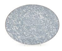 Grey Swirl Oval Platter