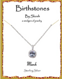 Skosh Silver Birthstone Necklaces