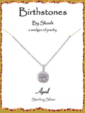 Skosh Silver Birthstone Necklaces