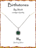 Skosh Silver Birthstone Necklaces