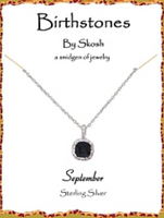 Skosh Silver Birthstone Necklaces