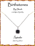 Skosh Silver Birthstone Necklaces