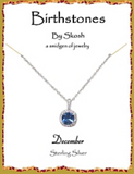 Skosh Silver Birthstone Necklaces