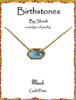 Skosh Gold Birthstone Necklaces