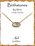 Skosh Gold Birthstone Necklaces