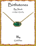 Skosh Gold Birthstone Necklaces