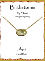 Skosh Gold Birthstone Necklaces