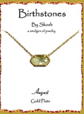 Skosh Gold Birthstone Necklaces