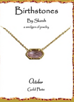 Skosh Gold Birthstone Necklaces