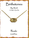 Skosh Gold Birthstone Necklaces