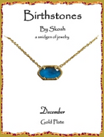 Skosh Gold Birthstone Necklaces