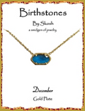 Skosh Gold Birthstone Necklaces