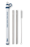 Double Stainless Steel Straw Set