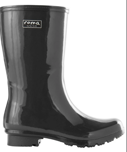 Emma Mid Gray Women's Rain Boots