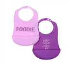 Chewbeads Baby 100% Silicone Bib (2 Pack)