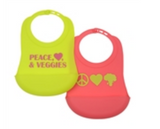 Chewbeads Baby 100% Silicone Bib (2 Pack)