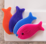 Innobaby Bathin' Smart Silicone Fish Antimicrobial Bath Scrub For Babies And Toddlers