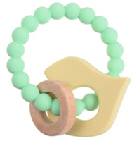 Brooklyn Silicone and Wood Teether