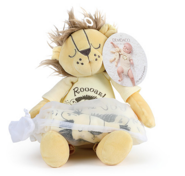 Pride and Joy Lion Snuggle Buddy Onesie and Plush Toy Set