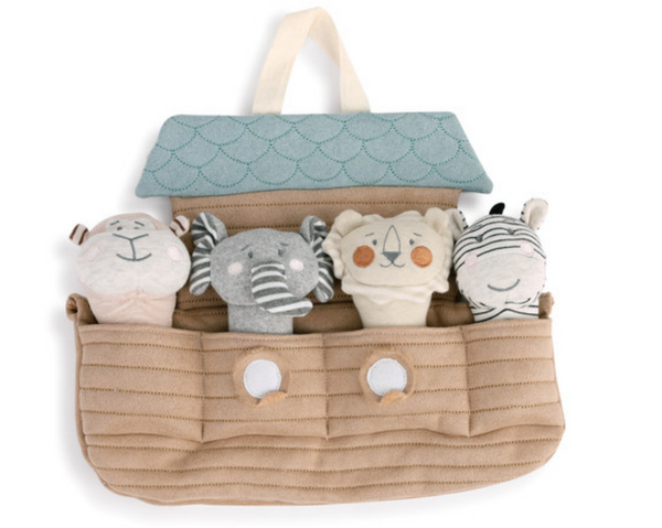 Noah's Ark with Squeakers plush toy set