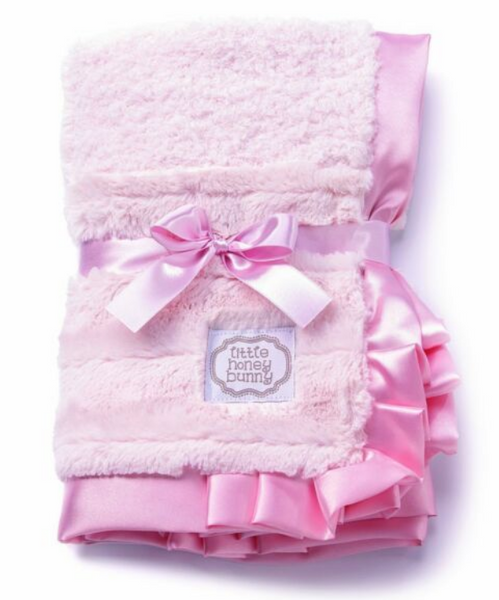 Two-Pack Pink Patchwork Baby Blankets