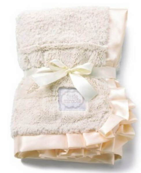 Two-Pack Cream Patchwork Baby Blankets