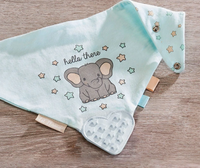 Sheep Lil Llama Cotton Teething Bib- Hello There