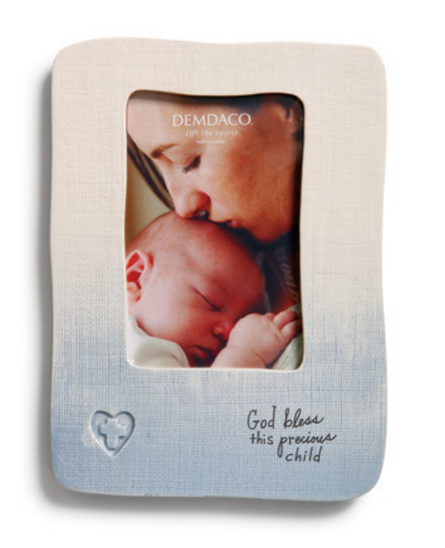 God Bless This Precious Child Frame, Blue