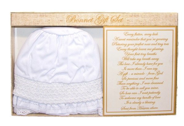 Christening Baby Bonnet