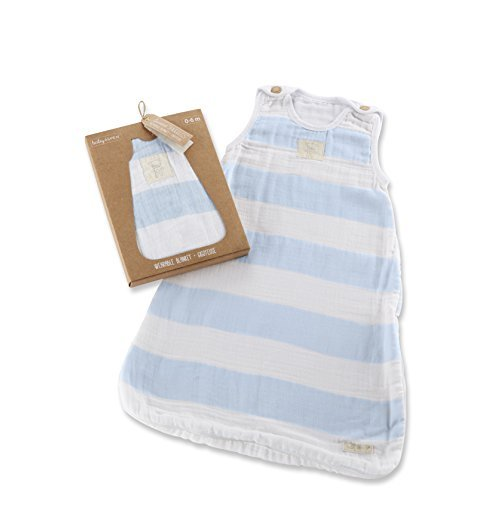 Sweet Snuggles Muslin Wearable Blanket, Blue