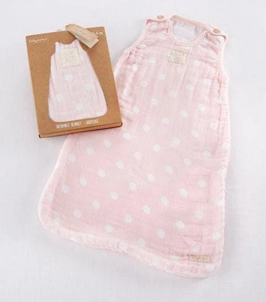 Sweet Snuggles Muslin Wearable Blanket, Pink