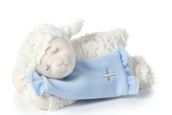 Blue Now I Lay Me Down To Sleep Lamb