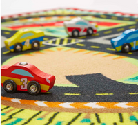 Round the Speedway Race Track Rug & Car Set